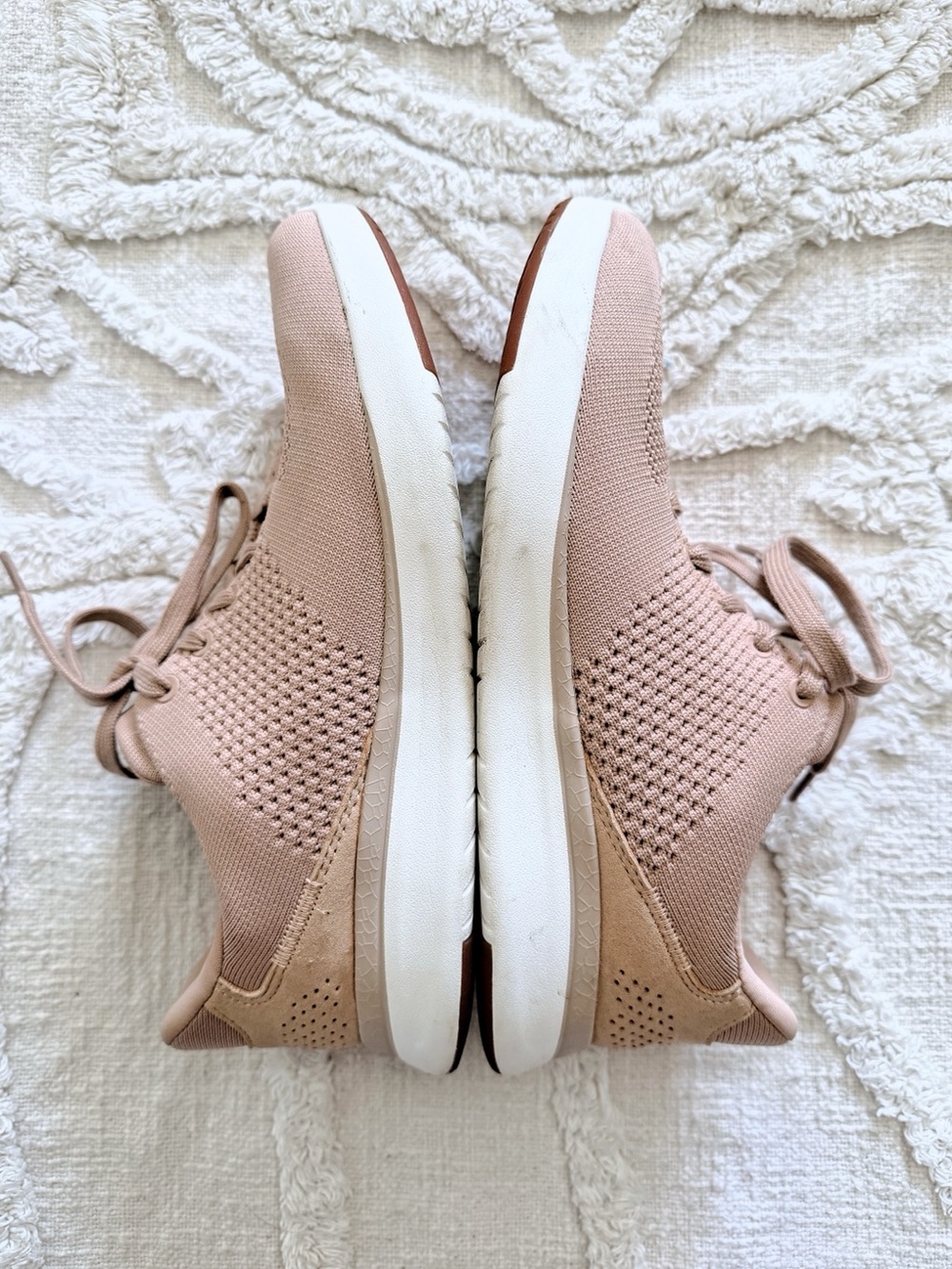KIZIK Women’s 10 Wide Pink Blush Knit Hands-Free Sneakers